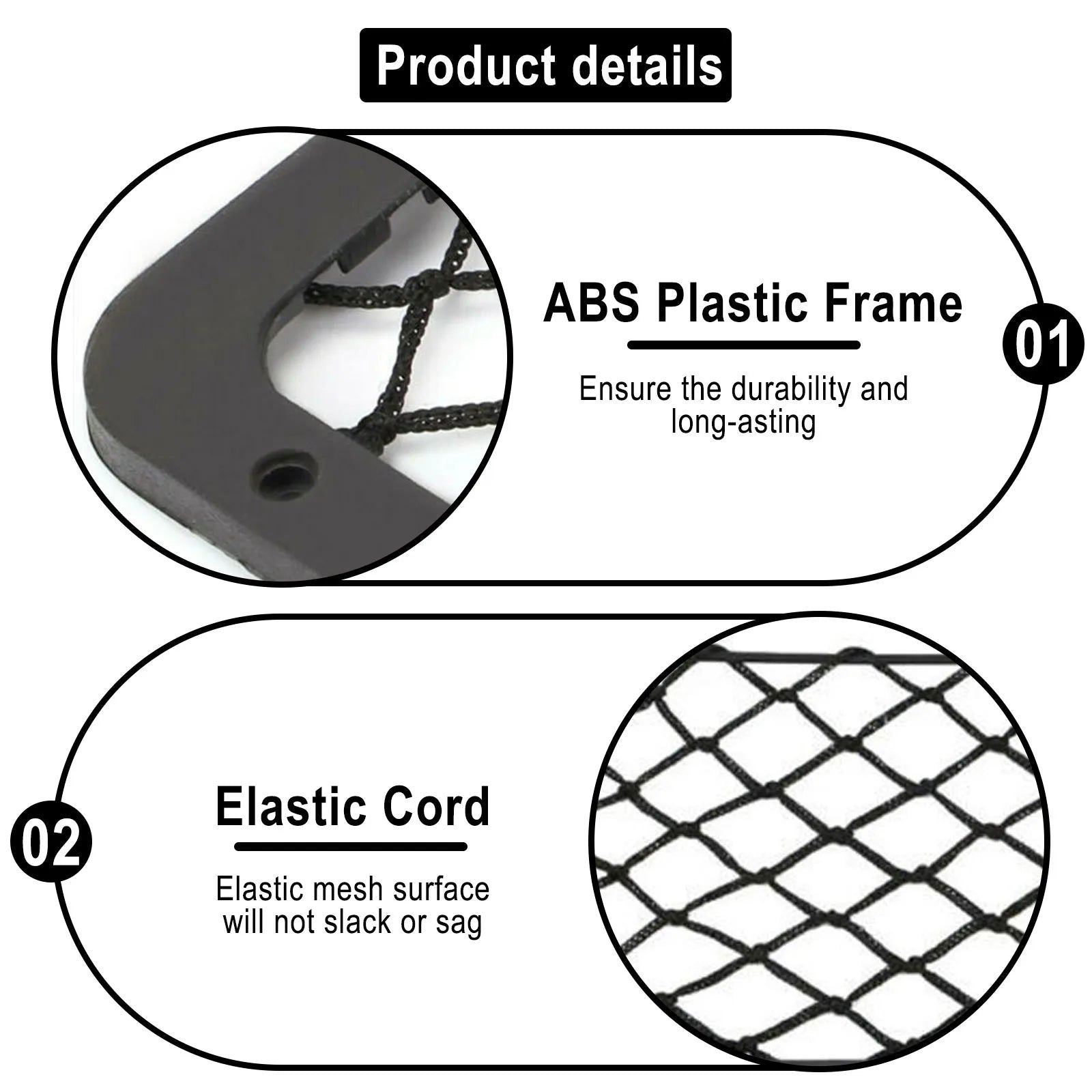 Framed Stretch Mesh Net Pocket Car Auto RV Trunk Motorhome Home Cargo Organization Storage For VW T5 T6 Fiat Ducato Ford Transit - Slobuy