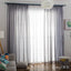Free Customization Sheer Tulle Curtains Shading Heat Insulation Pure Color Rod Pocket for Bedroom Living Room Voile Window - Slobuy