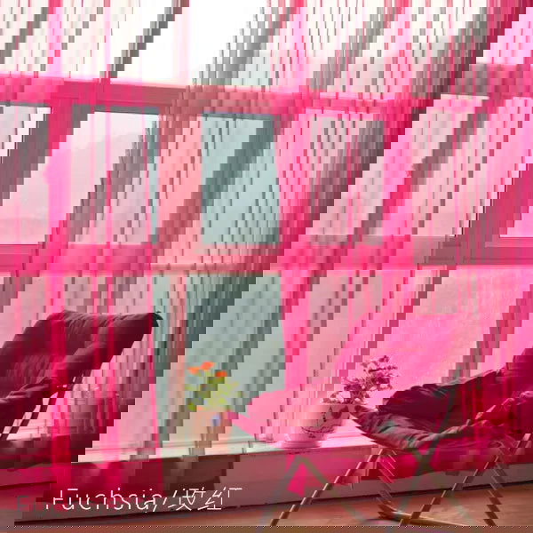 Free Customization Sheer Tulle Curtains Shading Heat Insulation Pure Color Rod Pocket for Bedroom Living Room Voile Window - Slobuy