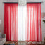 Free Customization Sheer Tulle Curtains Shading Heat Insulation Pure Color Rod Pocket for Bedroom Living Room Voile Window - Slobuy