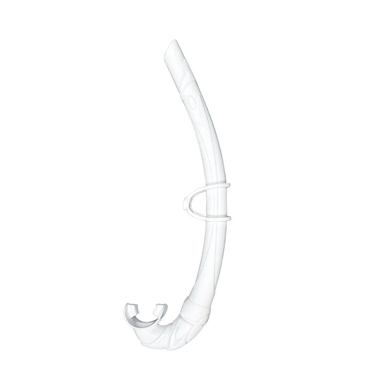 Free full silicone snorkel can be folded arc-bite soft comfortable swimming snorkel - Slobuy