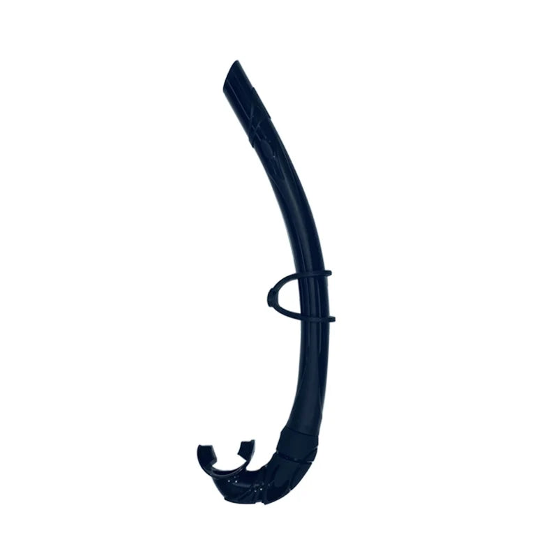 Free full silicone snorkel can be folded arc-bite soft comfortable swimming snorkel - Slobuy