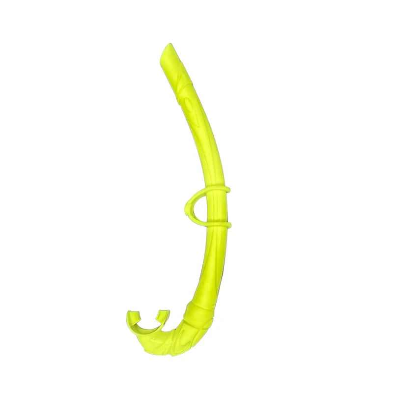 Free full silicone snorkel can be folded arc-bite soft comfortable swimming snorkel - Slobuy