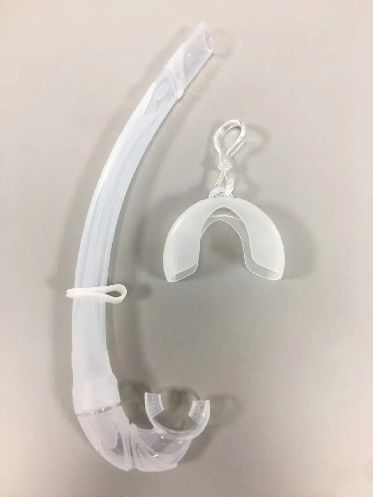 Free full silicone snorkel can be folded arc-bite soft comfortable swimming snorkel - Slobuy