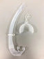 Free full silicone snorkel can be folded arc-bite soft comfortable swimming snorkel - Slobuy