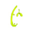 Free full silicone snorkel can be folded arc-bite soft comfortable swimming snorkel - Slobuy