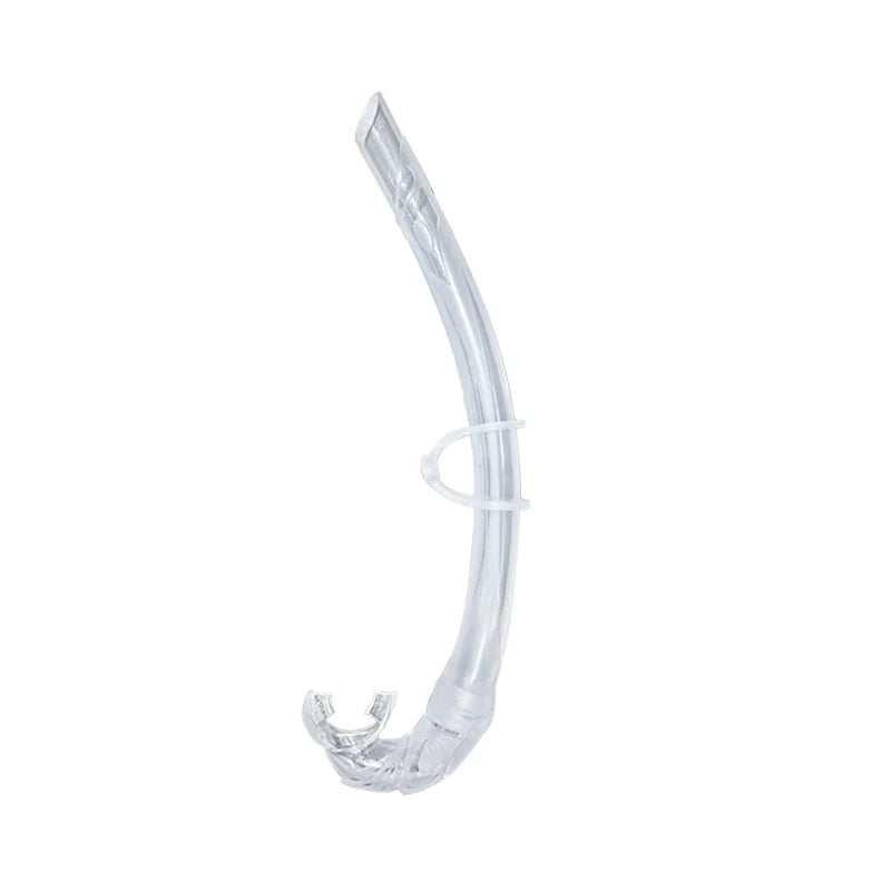 Free full silicone snorkel can be folded arc-bite soft comfortable swimming snorkel - Slobuy