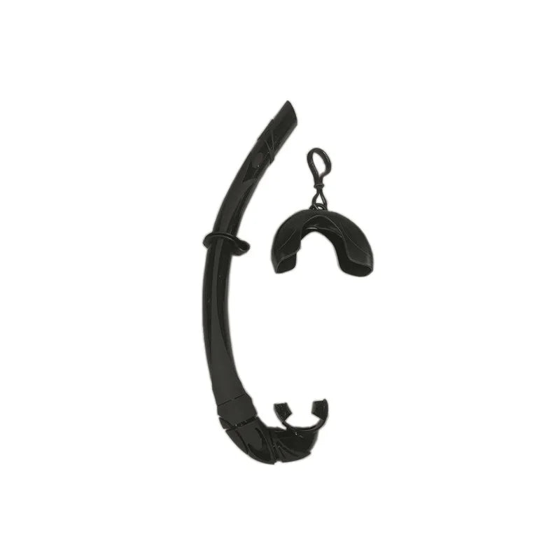 Free full silicone snorkel can be folded arc-bite soft comfortable swimming snorkel - Slobuy