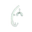 Free full silicone snorkel can be folded arc-bite soft comfortable swimming snorkel - Slobuy