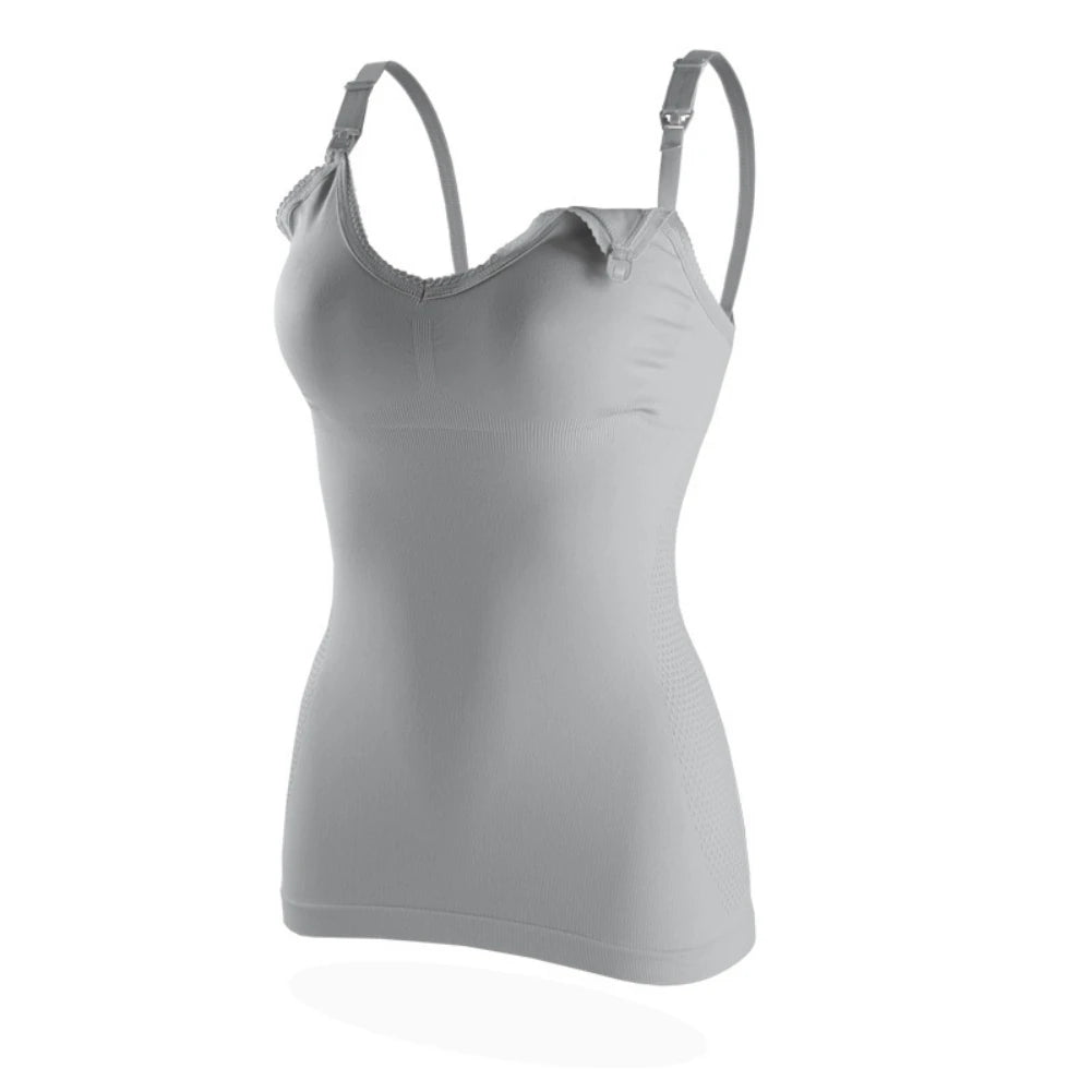 Front Open Buckle Summer Solid Sleeveless Nursing Clothes Women Pregnant Tank Top Maternity Clothing Breastfeeding Vest - Slobuy