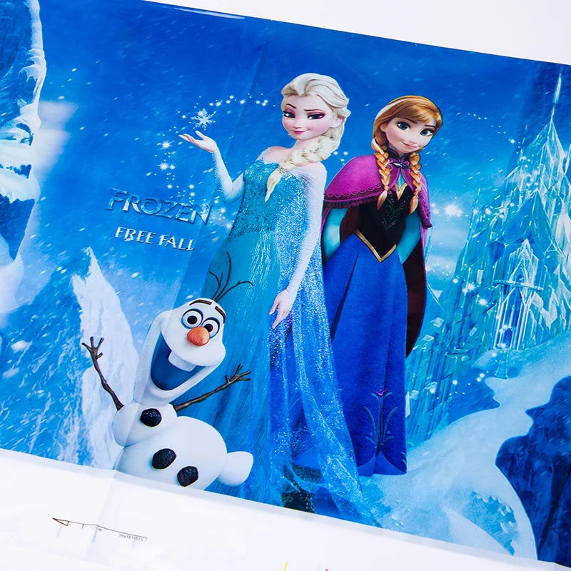 Frozen Anna Elsa Princess Birthday Party Decorations Kids Disposable Tableware Plates Cups Napkins Balloons Baby Shower Supplies - Slobuy