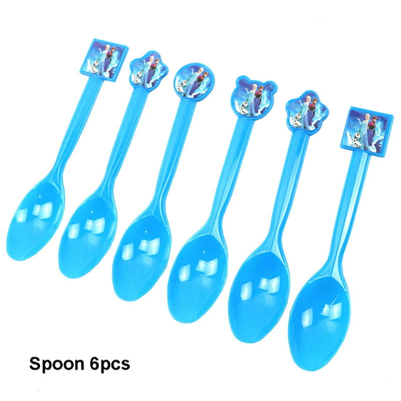 Frozen Anna Elsa Princess Birthday Party Decorations Kids Disposable Tableware Plates Cups Napkins Balloons Baby Shower Supplies - Slobuy