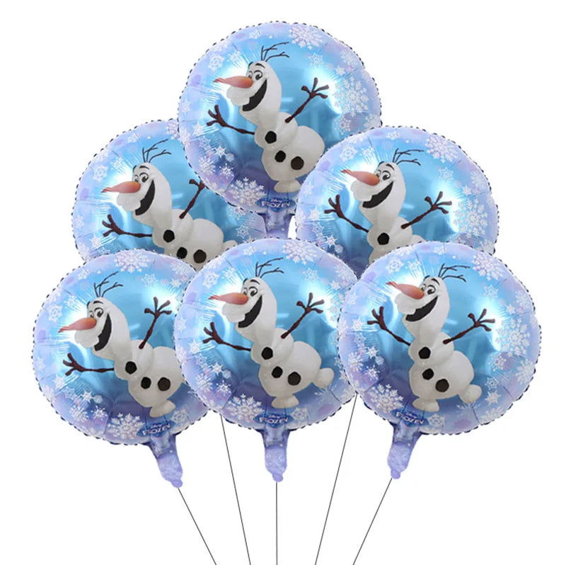 Frozen Anna Elsa Princess Birthday Party Decorations Kids Disposable Tableware Plates Cups Napkins Balloons Baby Shower Supplies - Slobuy
