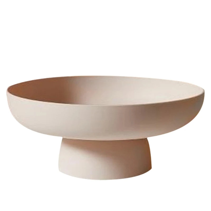 Fruit Dish Round Drain Fruit Basket Modern Style Container for Kitchen Counter Table Centerpiece - Slobuy