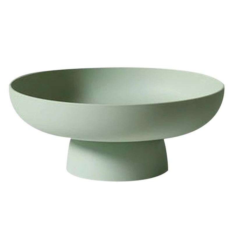 Fruit Dish Round Drain Fruit Basket Modern Style Container for Kitchen Counter Table Centerpiece - Slobuy
