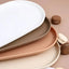 Fruit Plate Dessert Tray Stackable Oval Food Serving Tray Free Bone Dish Snack Plate Reusable Smooth Edge Food Plate for Kitchen - Slobuy