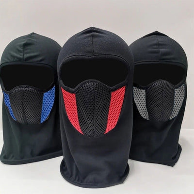 Full Face Mask Cycling Windproof Headgear Motorcycle Balaclava Breathable Outdoor Sports Men CS Mask Head Cover Hat - Slobuy