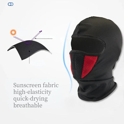Full Face Mask Cycling Windproof Headgear Motorcycle Balaclava Breathable Outdoor Sports Men CS Mask Head Cover Hat - Slobuy