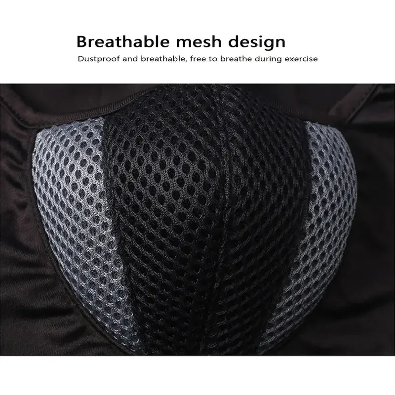 Full Face Mask Cycling Windproof Headgear Motorcycle Balaclava Breathable Outdoor Sports Men CS Mask Head Cover Hat - Slobuy