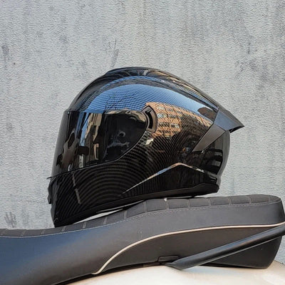 Full Face Racing Helmets Winter Warm Double Visor Motorcycle Helmet Motorbike Sports helmet - Slobuy