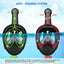 Full Face Snorkel Mask with Detachable Camera Mount,Snorkeling Swimming Diving Mask Wide View Anti-Fog Anti-Leak for Adult Kids - Slobuy
