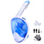 Full Face Snorkel Mask with Detachable Camera Mount,Snorkeling Swimming Diving Mask Wide View Anti-Fog Anti-Leak for Adult Kids - Slobuy