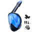 Full Face Snorkel Mask with Detachable Camera Mount,Snorkeling Swimming Diving Mask Wide View Anti-Fog Anti-Leak for Adult Kids - Slobuy