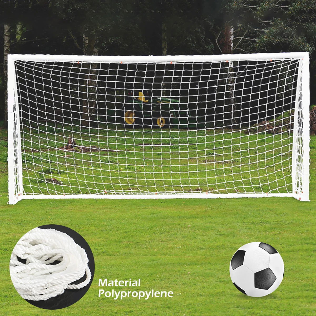 Full Size Football Net For Soccer Goal Post Junior Sports Training 1.8M X 1.2M 2.4M X 1.8M 3.6M X 1.8M Football Net High Qual - Slobuy