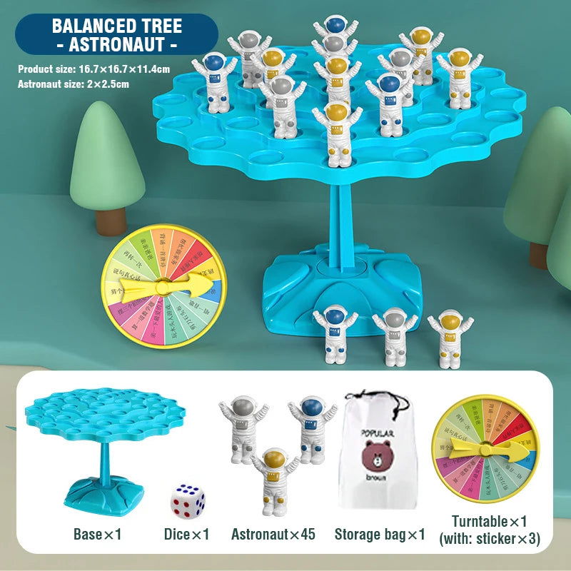 Fun Frog Balance Tree Children Montessori Math Toys Balancing Board Game Parent-child Interaction Tabletop Balance Game Toy Gift - Slobuy