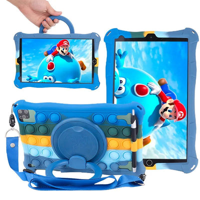 Funda Para 10.1" Universal Silicone Tablet Case 10 10.1 inch Android Tablet PC Shockproof Stand Cover Cases 25*16CM/9.84x6.3inch - Slobuy