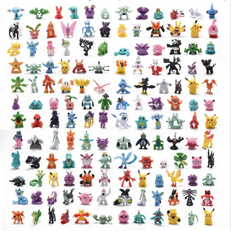 Funny Joy Pokemoning Toys 7Cm Elf Ball 2-3cm Anime Action PokeBall Figures Monster Toy Model Dolls Children Christmas Gift - Slobuy