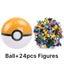 Funny Joy Pokemoning Toys 7Cm Elf Ball 2-3cm Anime Action PokeBall Figures Monster Toy Model Dolls Children Christmas Gift - Slobuy