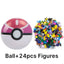 Funny Joy Pokemoning Toys 7Cm Elf Ball 2-3cm Anime Action PokeBall Figures Monster Toy Model Dolls Children Christmas Gift - Slobuy