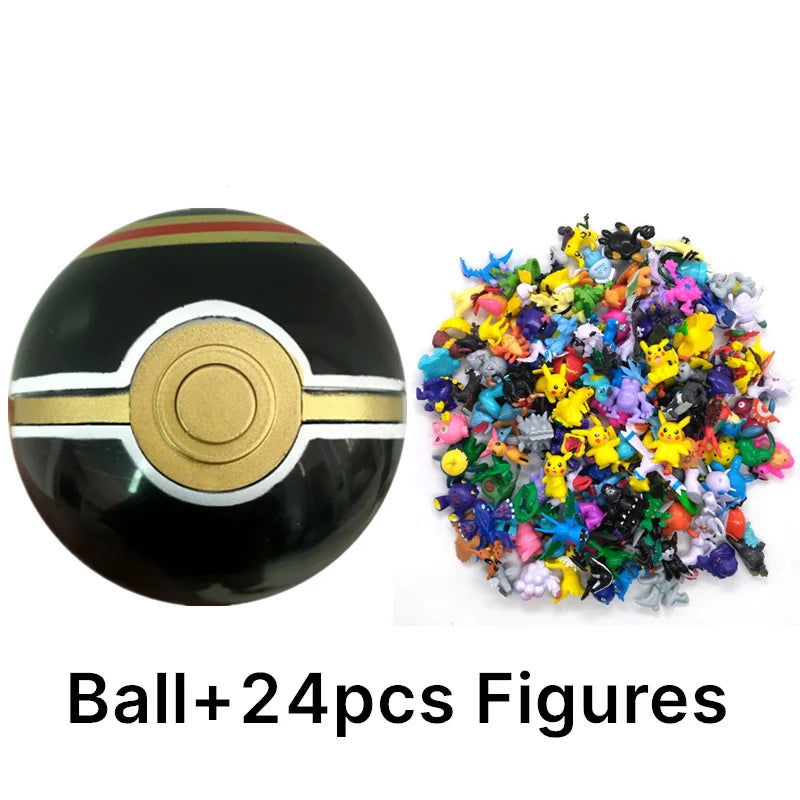 Funny Joy Pokemoning Toys 7Cm Elf Ball 2-3cm Anime Action PokeBall Figures Monster Toy Model Dolls Children Christmas Gift - Slobuy