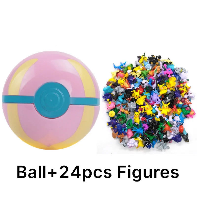 Funny Joy Pokemoning Toys 7Cm Elf Ball 2-3cm Anime Action PokeBall Figures Monster Toy Model Dolls Children Christmas Gift - Slobuy