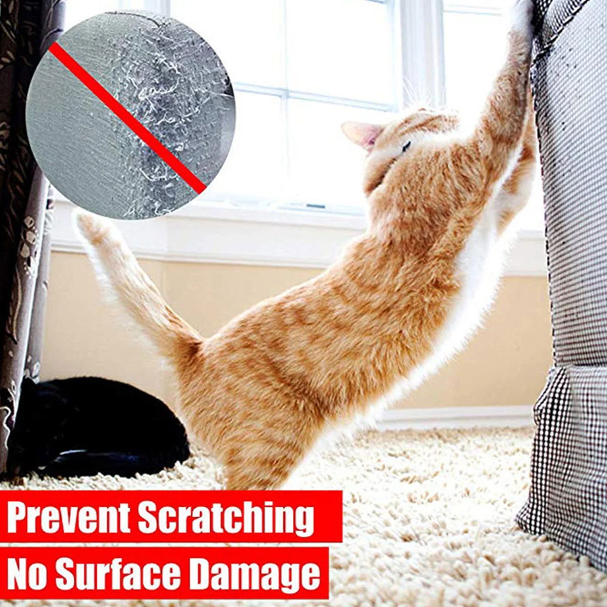 Furniture Protectors From Cats Scratch Anti Scratch Cat Training Tape Safe Clear Tapes Couch Protectors Sofa Corner Scratching - Slobuy