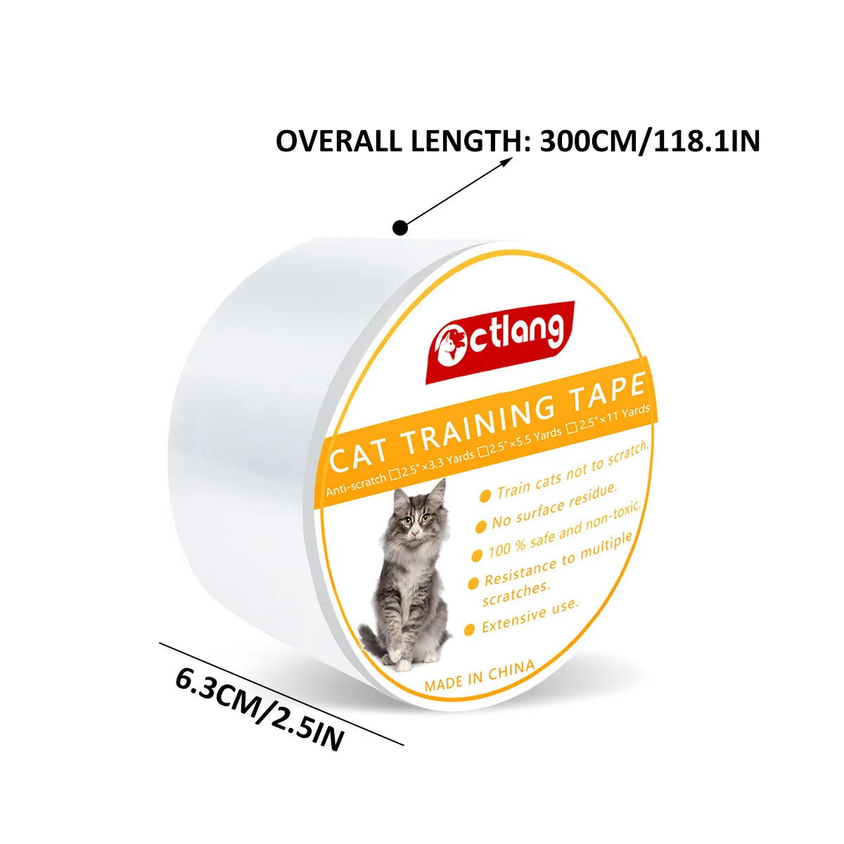 Furniture Protectors From Cats Scratch Anti Scratch Cat Training Tape Safe Clear Tapes Couch Protectors Sofa Corner Scratching - Slobuy
