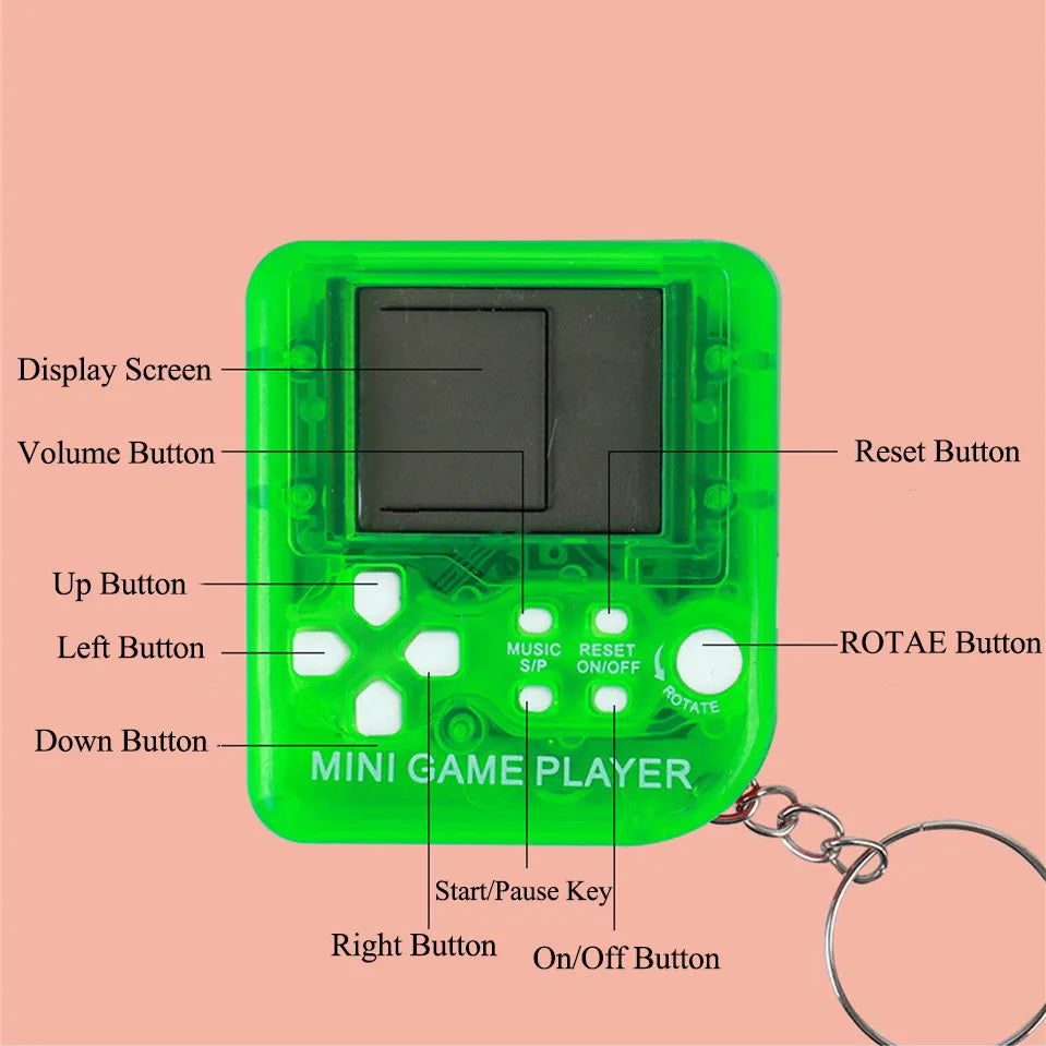 GAMINJA Retro Mini Handheld Game Players Classic Electronic Games Hand Held Console Game Child Puzzle Gaming Console Toys Gift - Slobuy
