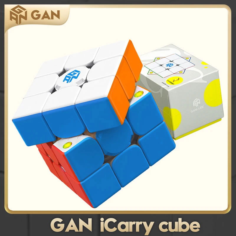 GAN 356 ICarry 3x3 Magnetic Magic Cube 3x3x3 Magnets Smart Speed Puzzle GAN CUBE Brain Teasers GAN 356 I Carry Educational Toys - Slobuy