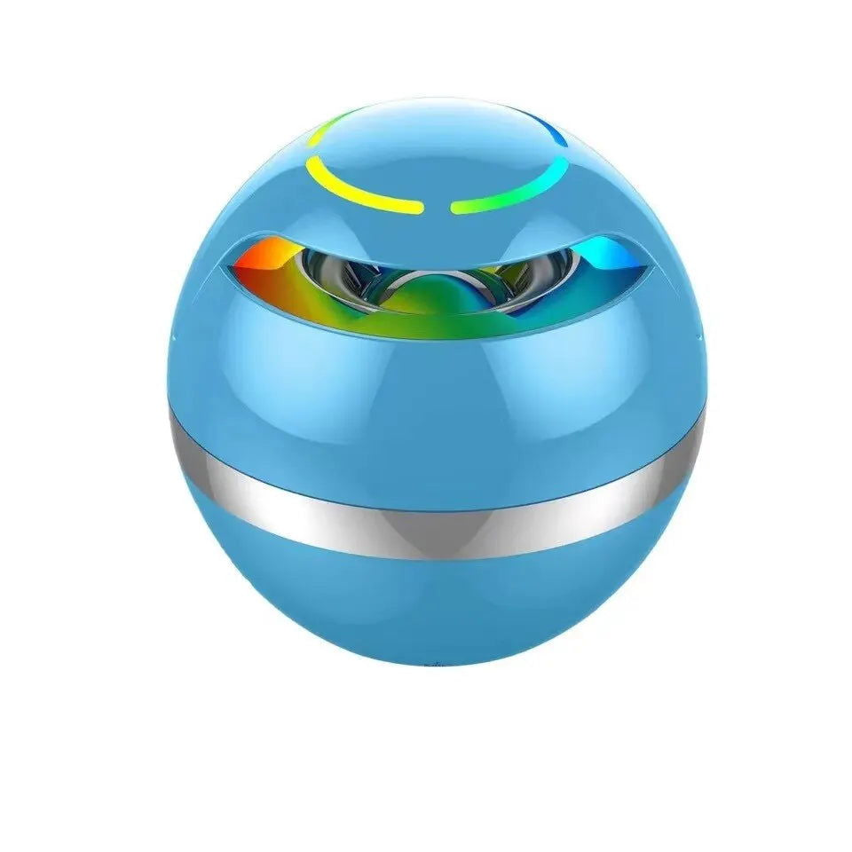 GS009 Globe Bluetooth Speaker Colorful Breathing Lights Flash With Music Portable Outdoor Home Card Mini Speakers - Slobuy