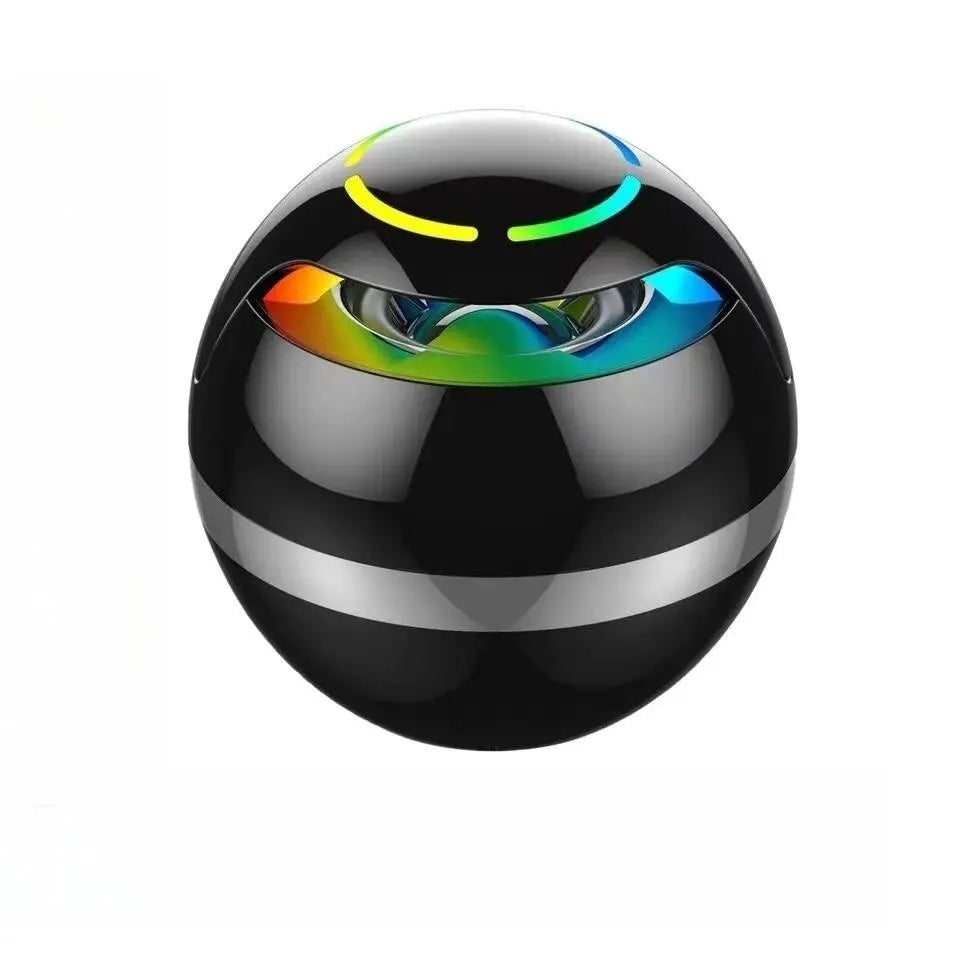 GS009 Globe Bluetooth Speaker Colorful Breathing Lights Flash With Music Portable Outdoor Home Card Mini Speakers - Slobuy