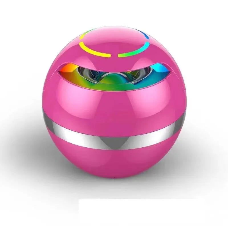 GS009 Globe Bluetooth Speaker Colorful Breathing Lights Flash With Music Portable Outdoor Home Card Mini Speakers - Slobuy