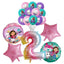 Gabby Dollhouse Cats Birthday Decoration Balloon Disposable Tableware Cat Balloons Kids Gabby Doll House Figures Party Supplies - Slobuy