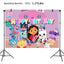 Gabby Dollhouse Cats Birthday Decoration Balloon Disposable Tableware Cat Balloons Kids Gabby Doll House Figures Party Supplies - Slobuy