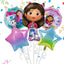 Gabby Dollhouse Cats Birthday Decoration Balloon Disposable Tableware Cat Balloons Kids Gabby Doll House Figures Party Supplies - Slobuy