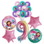 Gabby Dollhouse Cats Birthday Decoration Balloon Disposable Tableware Cat Balloons Kids Gabby Doll House Figures Party Supplies - Slobuy