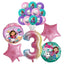 Gabby Dollhouse Cats Birthday Decoration Balloon Disposable Tableware Cat Balloons Kids Gabby Doll House Figures Party Supplies - Slobuy
