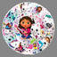 Gabby Dollhouse Cats Birthday Decoration Balloon Disposable Tableware Cat Balloons Kids Gabby Doll House Figures Party Supplies - Slobuy