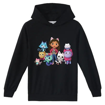 Gabbys Doll House Hoodie Children Spring Autumn Kids Long Sleeve Coats Boys  Gabbys Cats Sweatshirt Girls Casual Clothes - Slobuy