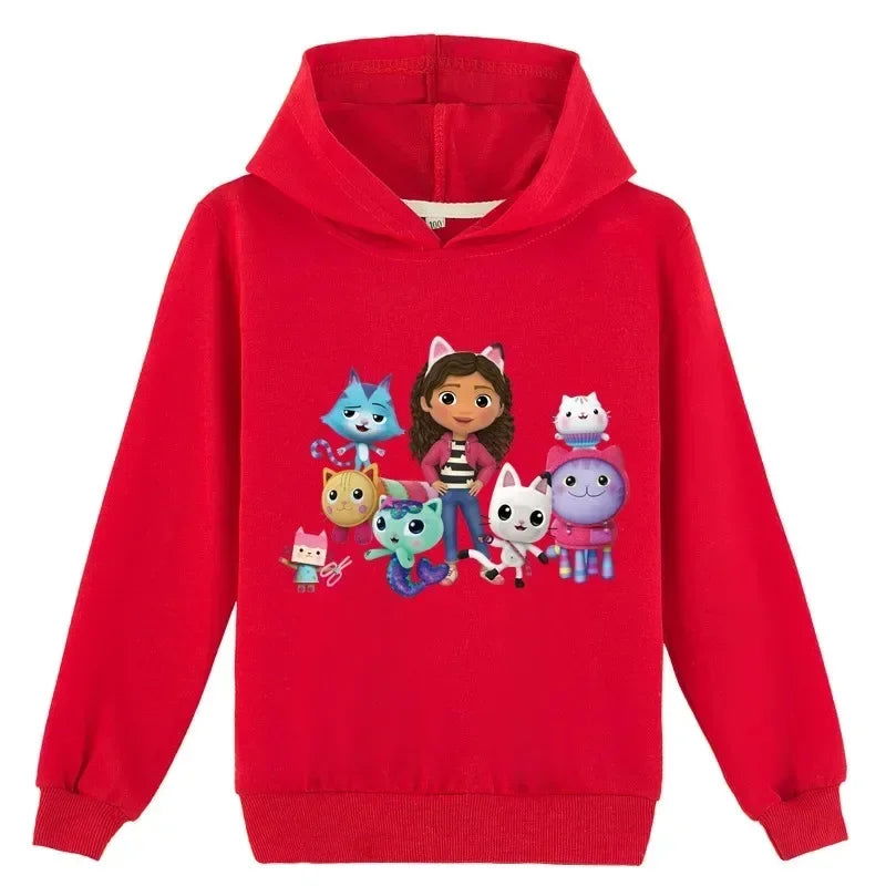 Gabbys Doll House Hoodie Children Spring Autumn Kids Long Sleeve Coats Boys  Gabbys Cats Sweatshirt Girls Casual Clothes - Slobuy